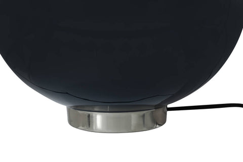 Design-Tischleuchte Tischlampe Rokoko 137 Dunkelblau / Silber Makro