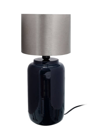 Tischlampe Rokoko 637 Dunkelblau / Silber