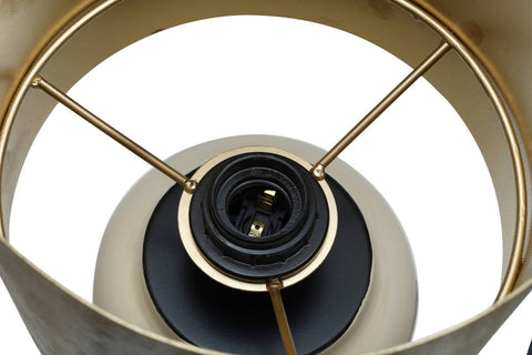 Design-Tischleuchte Tischlampe Rokoko 637 Elfenbein / Gold Makro