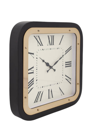 Design-Uhr Wanduhr Momentia 1370 Gold / Schwarz Draufsicht