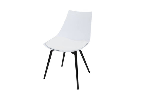 Stuhl Kenan 237 4er-Set Weiß / Schwarz