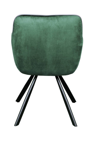 Glamour-Stuhl Stuhl Ebelin 137 Grün Draufsicht