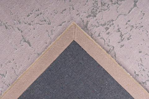 Glamour-Teppich Madras 237 Taupe / Silber Makro