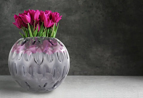 Glasvase "Shabby-Chic" Glasvase Arctics II 199 Silber Ambiente