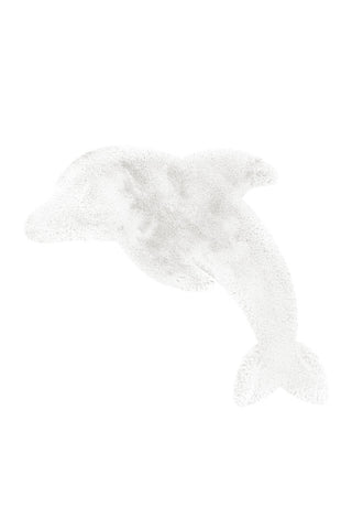 Kinder-Motivteppich Dune Kids 937-Dolphin Weiß 64cm x 90cm Draufsicht