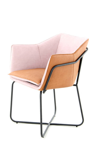 Stuhl Gustavo 137 Pastellviolett / Terrakotta