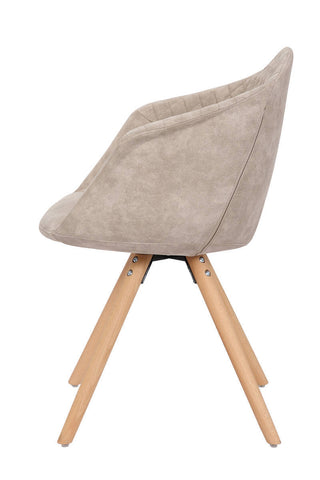 Komfort-Stühle - 2er-Set  Stuhl Filou 137 2er-Set Weiß / Creme  Draufsicht