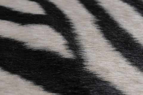 Kunstfell-Teppich Lasso 237 Zebra Makro