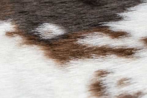 Kunstfell-Teppich Lasso 238 Cow Brown Makro