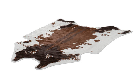 Kunstfell-Teppich Lasso 238 Cow Brown Freigestellt