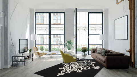 Kurzflorteppich Advantage 2126 Schwarz Ambiente