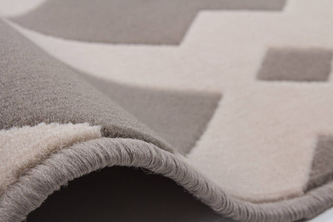 Kurzflorteppich Ginga 137 Taupe Makro