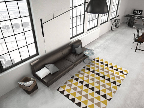 Kurzflorteppich Ginga 837 Multi / Gold Ambiente