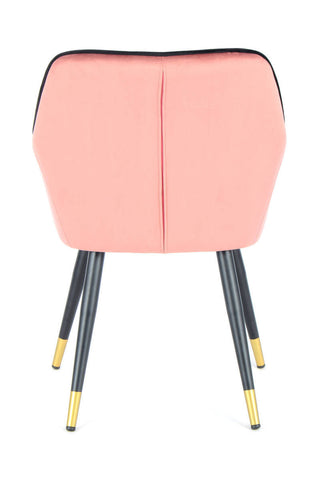 Luxus-Stuhl Stuhl Peer 537 Rosa / Schwarz Draufsicht