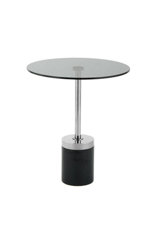 Luxus-Tisch Beistelltisch Pathos 137 Graphit / Schwarz Draufsicht