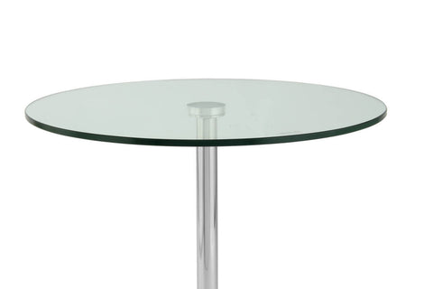 Luxus-Tisch Beistelltisch Pathos 137 Silber / Schwarz Makro