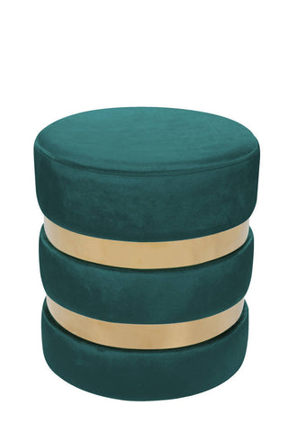 Pouf Hocker Mailo 237 Petrol Draufsicht
