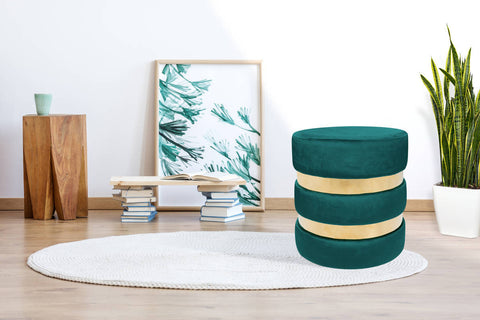 Pouf Hocker Mailo 237 Petrol Ambiente