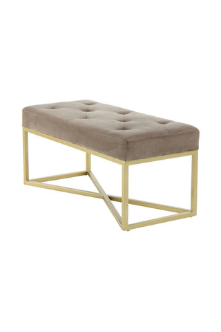 Sitzbank Camerie 137 Taupe / Gold