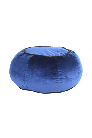 Sitzhocker Pouf Derya 337 Blau Draufsicht