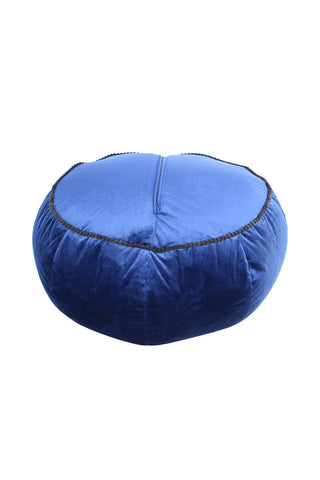 Sitzhocker Pouf Derya 337 Blau Draufsicht