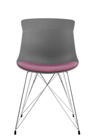 Stuhl Stuhl Mathis 137 2er-Set Grau / Violett Draufsicht