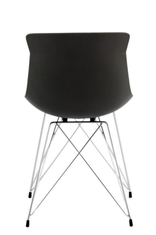 Stuhl Stuhl Mathis 137 2er-Set Schwarz / Grau Draufsicht