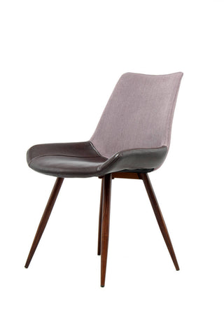 Stuhl Robert 137 2er-Set Violett / Dunkelbraun