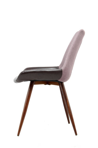 Stuhl Stuhl Robert 137 2er-Set Violett / Dunkelbraun Draufsicht