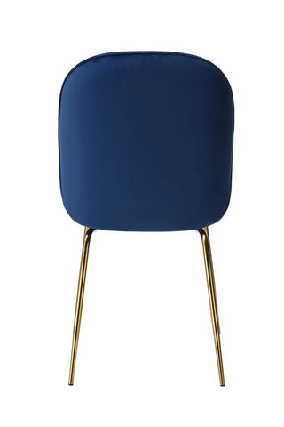 Stuhl Stuhl Vincent 137 2er-Set Blau / Messing Draufsicht