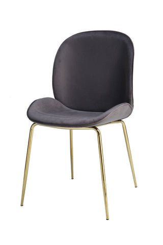 Stuhl Stuhl Vincent 137 2er-Set Grau / Messing Draufsicht