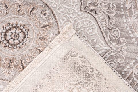 Teppich im Vintage-Design Maria 537 Grau / Silber Makro