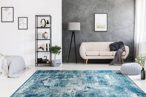 Teppich im Vintage-Design Rimondo 437 Blau Ambiente