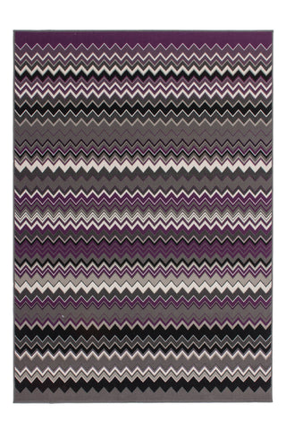 Teppich Now! 700 Multi / Violett Draufsicht