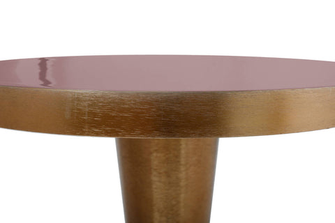 Tisch im Industrial Style Beistelltisch Rokoko 237 Altrosa / Pflaume Makro