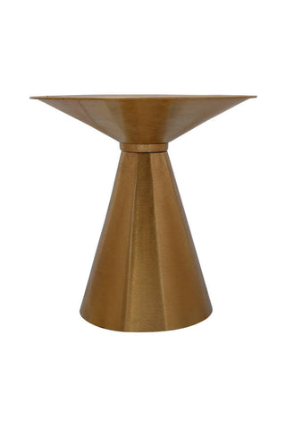 Tisch im Industrial Style Beistelltisch Rokoko 437 Gold Draufsicht