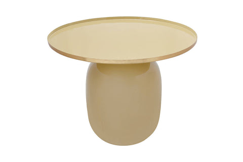 Tisch im Industrial Style Beistelltisch Rokoko 537 Hellkhaki / Gold Draufsicht