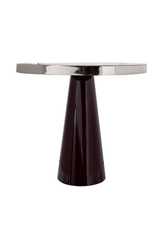 Tisch im Industrial Style Beistelltisch Rokoko 637 Beere / Silber Draufsicht