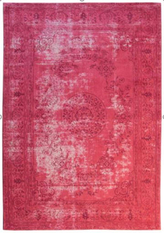 Vintage-Flachwebteppich Forte 412 Rot Draufsicht