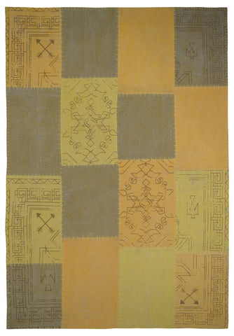 Vintage-Teppich Corinna 237 Multi / Gelb Draufsicht