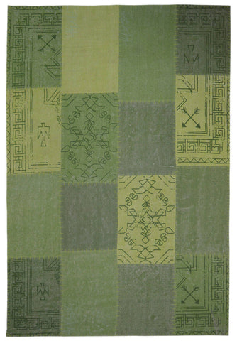 Vintage-Teppich Corinna 237 Multi / Grün Draufsicht